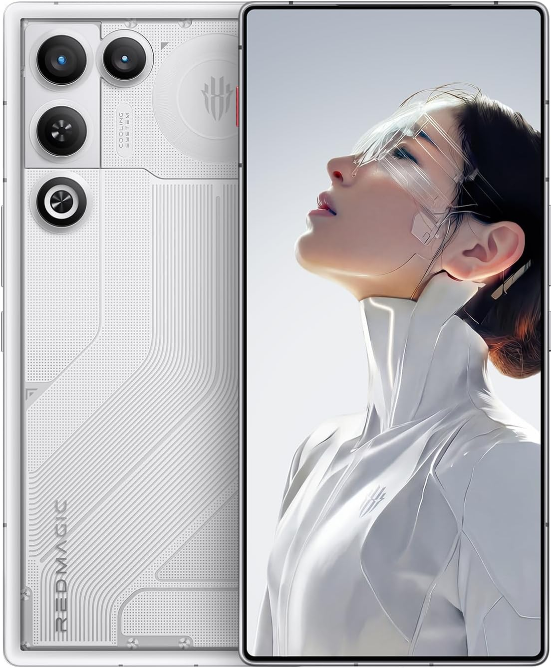 REDMAGIC 11 Air 144Hz Gaming Phone, 5G Android Smartphone, 16GB RAM+512GB ROM, Snapdragon 8 Elite, 6.85" OLED Full Screen, FHD+, 50MP Camera, Dual-Sim, Unlocked Mobile Phone White