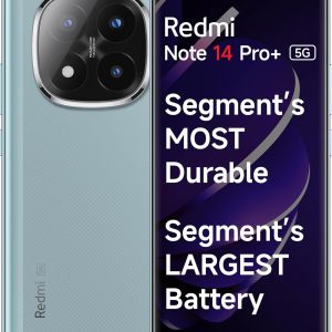 Redmi Note 14 Pro+ 5G (Spectre Blue, 12GB RAM, 512GB Storage) | 50MP Triple Camera with Telephoto | Snapdragon 7s Gen 3 | Corning Gorilla Glass Victus 2 | IP68