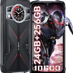 CUBOT Kingkong 9 Outdoor Rugged Phone Unlocked - 24GB RAM+256GB ROM Smartphone,100MP+32MP+24MP Night Vision Camera,10600mAh Large Battery, 6.58 Inch FHD+ Display, IP68 Waterproof Mobile Phones Black