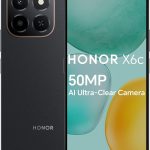 HONOR X6c Smartphone 6GB RAM 128GB ROM, 6.61" 120Hz Display, 50MP Camera, 35W Fast Charging, Dual SIM, Midnight Black – Middle East Version