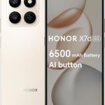 HONOR X7d 5G Smartphone, 8GB RAM 256GB ROM, Dual SIM, 6500mAh Battery, 108MP Camera, 6.77" 120Hz Display, Desert Gold – Middle East Version