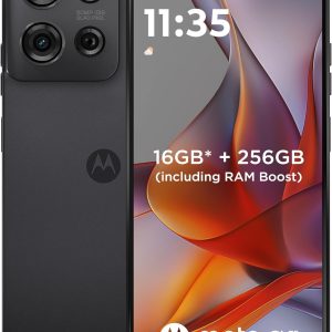 MOTOROLA G75 5G | Dual SIM (pSIM + eSIM) | 8GB RAM + 256GB Storage | 6.78" 120Hz Display | 50MP OIS Camera | 5000mAh Battery (Charcoal Grey)