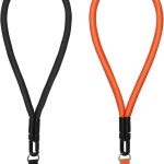 2-Pack Phone Lanyard Wrist Strap, Azonee Compatible Cell Phone Hand Strap, Adjustable Wristlet Holder for Phone Case, Key, Camera, USB Flash Drive, ID Badge (Black + Orange)
