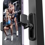 APPS2Car Magnetic Mount for GYM, 360 Adjustable Magnetic Phone golf Mount, Magnetic Phone Holder Compatible with 4.7-6.5" Smartphones, Alloy Base and Joint, Black Cradle