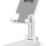 Fitto Folding Desktop Phone Stand, Mobile Holder for Desk, Adjustable & Portable