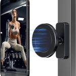 Gym Magnetic Phone Holder for Magsafe, Gym Essentials Dual Magnets Phone Mount with 360° Rotation